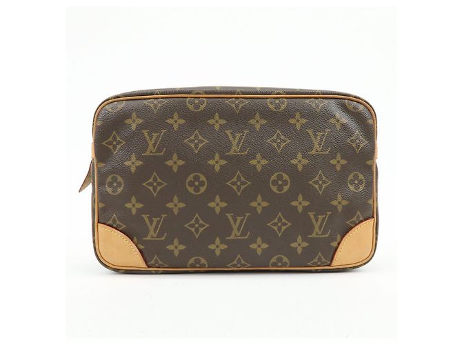 Louis Vuitton Monogram Compiegne 28 Pouch Clutch Bag Brown M51845 - vista 2