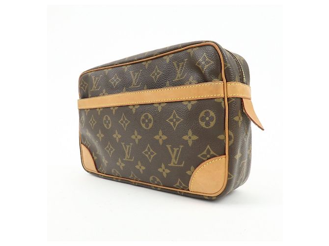 Louis Vuitton Monogram Compiegne 28 Pouch Clutch Bag Brown M51845 - vista 3