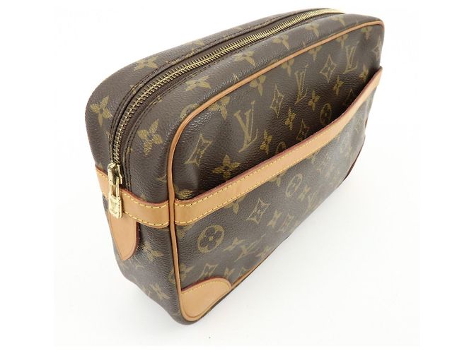 Louis Vuitton Monogram Compiegne 28 Pouch Clutch Bag Brown M51845 - vista 4
