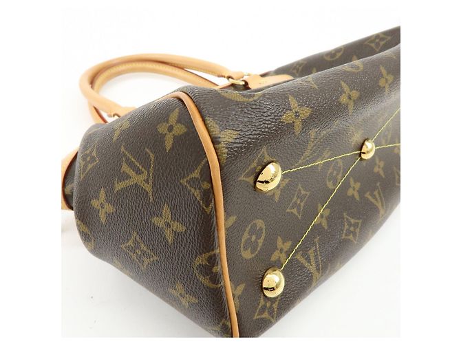 Borsa a mano e a tracolla Louis Vuitton Monogram Tivoli PM Marrone M40143 - vista 10