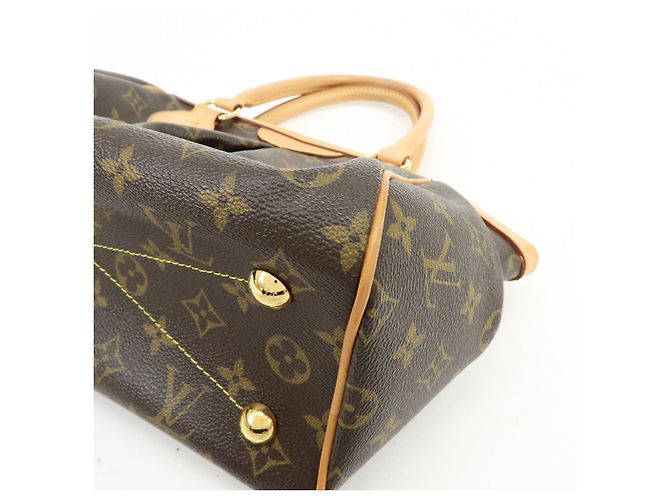 Borsa a mano e a tracolla Louis Vuitton Monogram Tivoli PM Marrone M40143 - vista 11