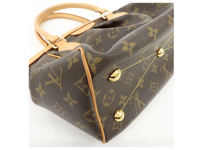 Borsa a mano e a tracolla Louis Vuitton Monogram Tivoli PM Marrone M40143 - vista 12