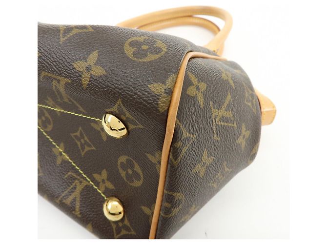 Borsa a mano e a tracolla Louis Vuitton Monogram Tivoli PM Marrone M40143 - vista 13