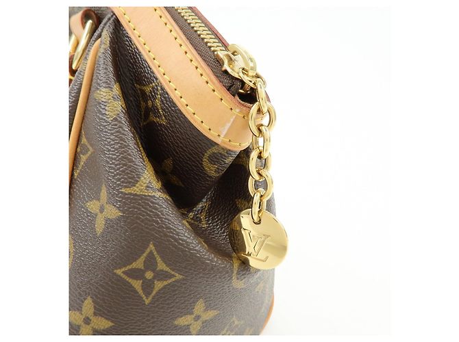 Borsa a mano e a tracolla Louis Vuitton Monogram Tivoli PM Marrone M40143 - vista 17