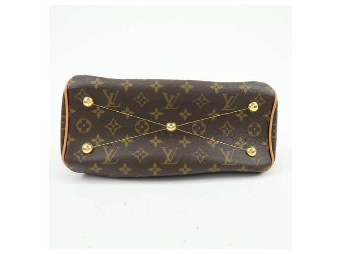 Borsa a mano e a tracolla Louis Vuitton Monogram Tivoli PM Marrone M40143 - vista 5