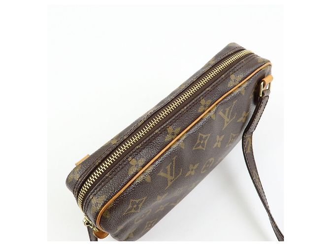 Borsa Louis Vuitton Monogram Pochette Marly Bandouliere Brown M51828 - vista 19