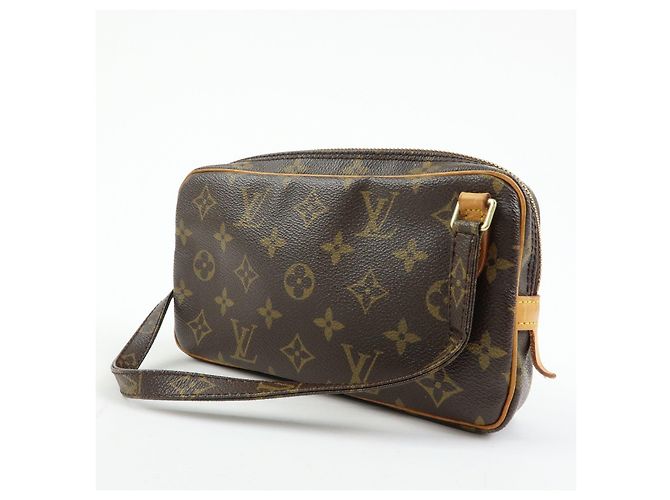 Borsa Louis Vuitton Monogram Pochette Marly Bandouliere Brown M51828 - vista 3