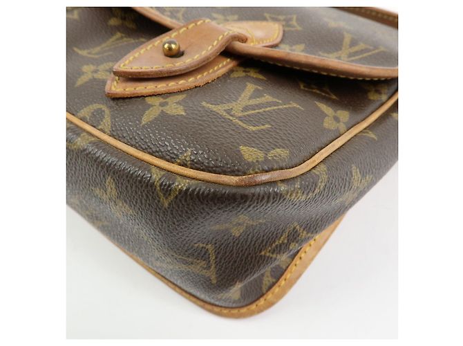 Louis Vuitton Monogram Gibeciere MM Shoulder Bag Brown M42247 - vista 13