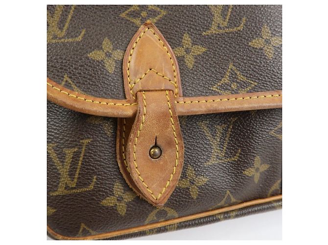 Louis Vuitton Monogram Gibeciere MM Shoulder Bag Brown M42247 - vista 18