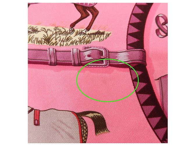 Hermès HERMES Carre 42 Set aus 2 Seidentüchern 100% Seide Rosa Bordeaux Hellblau - Ansicht 18