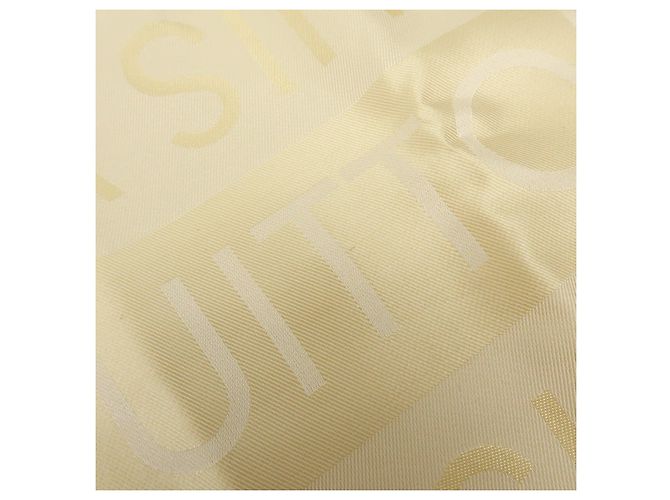 Louis Vuitton Logo Seidentuch 100% Stole Hellbeige - Ansicht 11