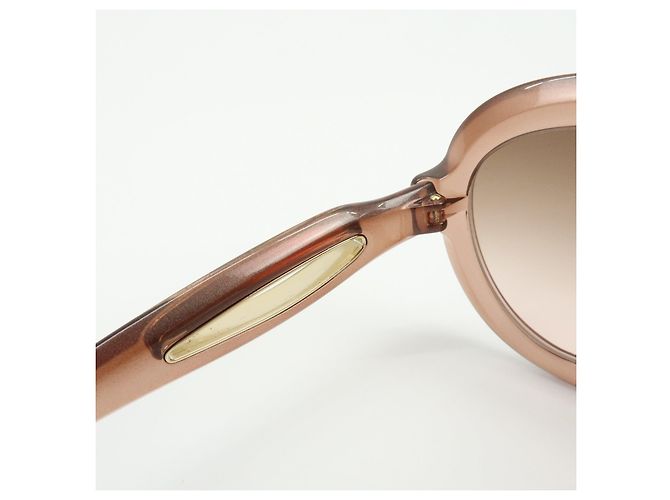 Gafas de sol JIMMY CHOO Plastic Oval Cat Eye Transparent Brown - vista 10