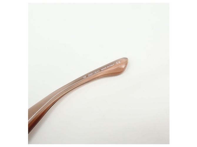 Gafas de sol JIMMY CHOO Plastic Oval Cat Eye Transparent Brown - vista 12