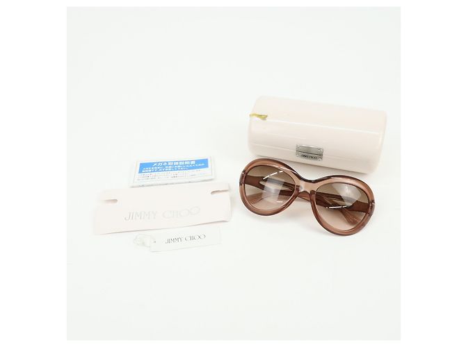 Gafas de sol JIMMY CHOO Plastic Oval Cat Eye Transparent Brown - vista 15