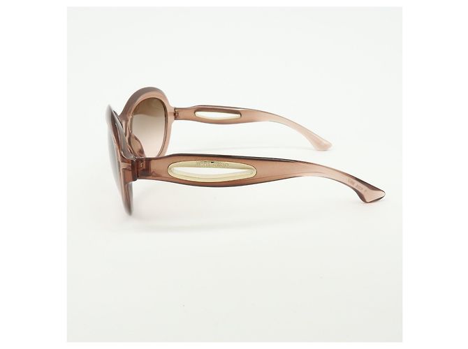 Gafas de sol JIMMY CHOO Plastic Oval Cat Eye Transparent Brown - vista 4