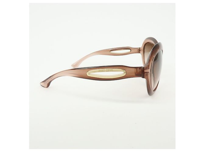 Gafas de sol JIMMY CHOO Plastic Oval Cat Eye Transparent Brown - vista 5