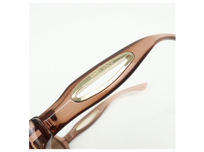 Gafas de sol JIMMY CHOO Plastic Oval Cat Eye Transparent Brown - vista 8
