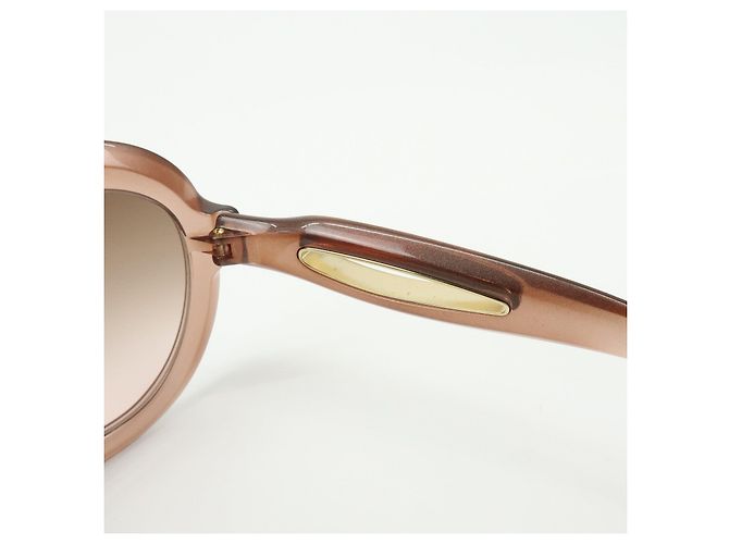 Gafas de sol JIMMY CHOO Plastic Oval Cat Eye Transparent Brown - vista 9