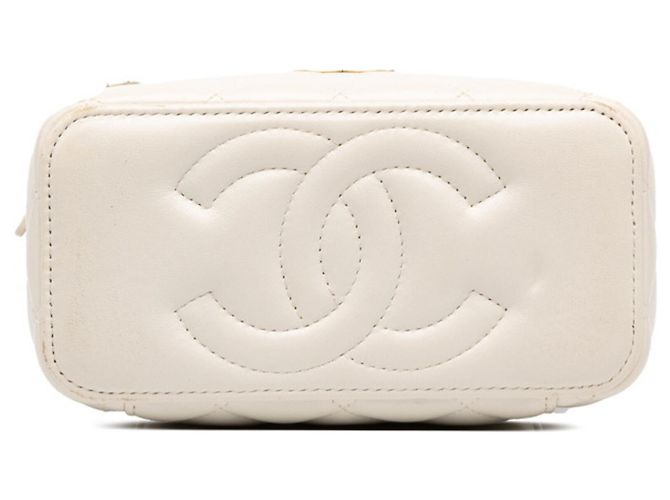Borsa Vanity Chanel Matelassé Coco Mark - vista 3