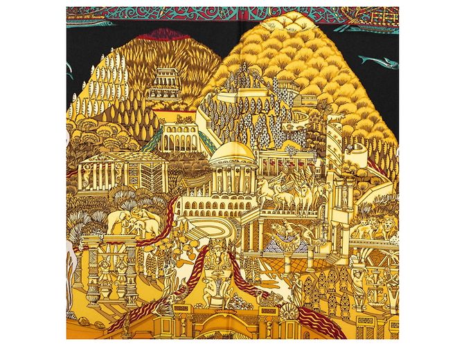 Hermès Hermes Carre 90 L'ATLANTIDE Schal - Ansicht 2