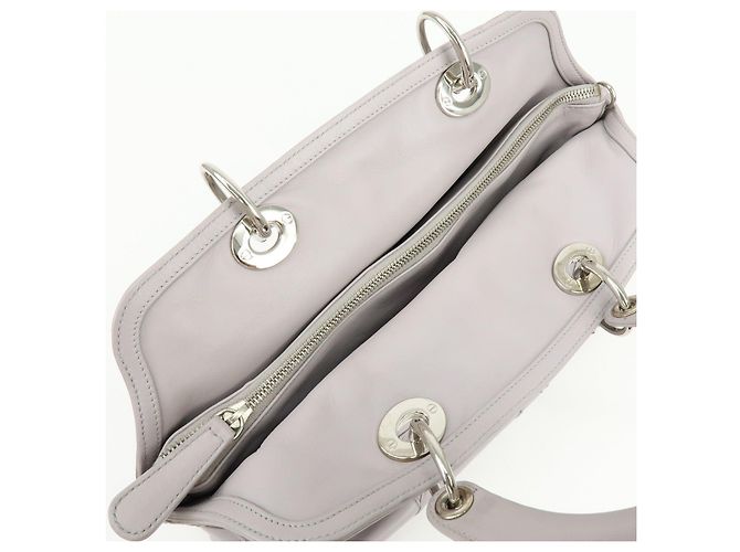 Christian Dior Granville Cannage Leather 2Way Hand Shoulder Bag Purple - vista 18