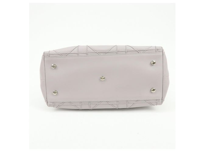 Christian Dior Granville Cannage Leather 2Way Hand Shoulder Bag Purple - vista 5