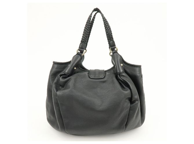 Borsa a tracolla GUCCI Marrakech in pelle Borsa Tote Nera 257029 - vista 2