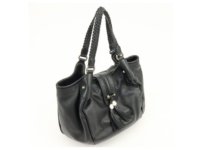 Borsa a tracolla GUCCI Marrakech in pelle Borsa Tote Nera 257029 - vista 4