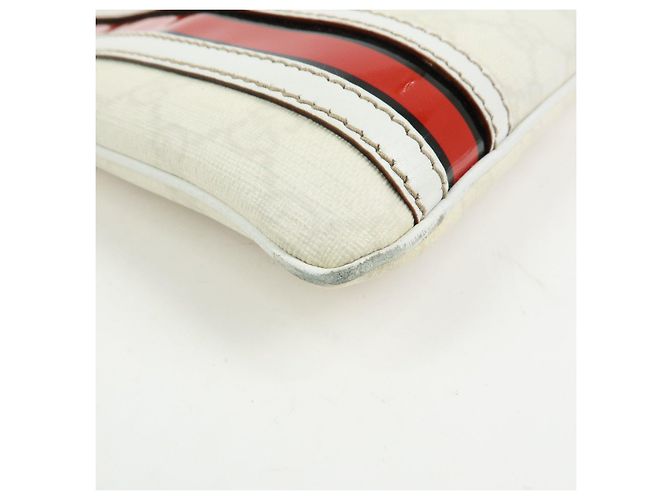 Borsa a spalla GUCCI Sherry GG Supreme PVC Leather Ivory 153244 - vista 13