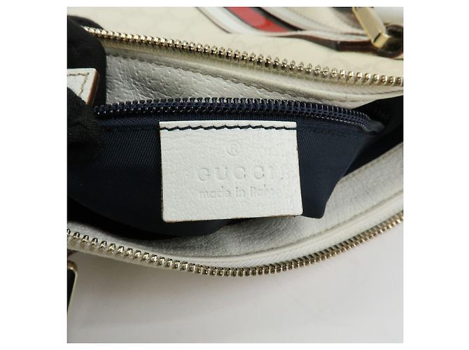 Borsa a spalla GUCCI Sherry GG Supreme PVC Leather Ivory 153244 - vista 23