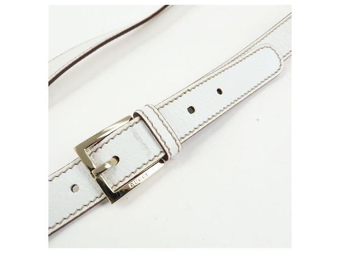 Borsa a spalla GUCCI Sherry GG Supreme PVC Leather Ivory 153244 - vista 8