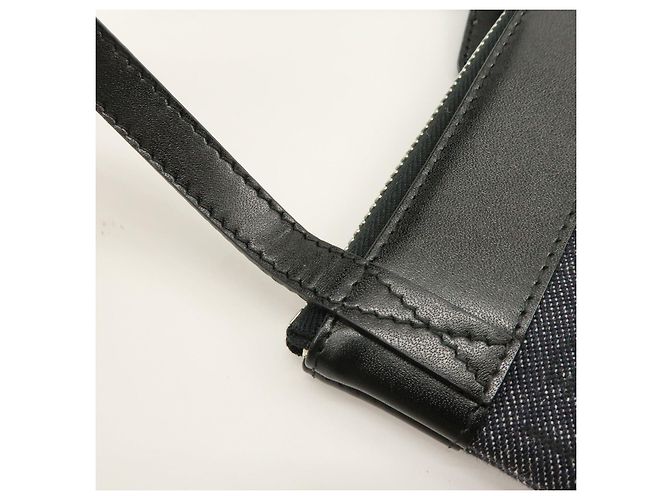 Bulgari Borsa a spalla e borsa a tracolla BVLGARI Logo Mania in pelle e denim Nero - vista 10