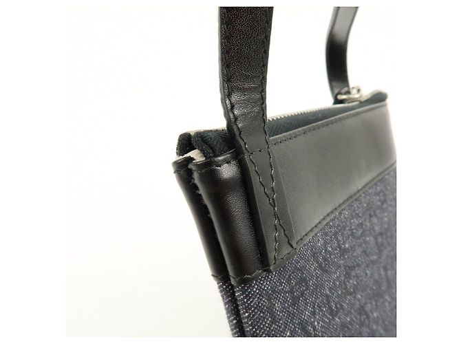 Bulgari Borsa a spalla e borsa a tracolla BVLGARI Logo Mania in pelle e denim Nero - vista 18