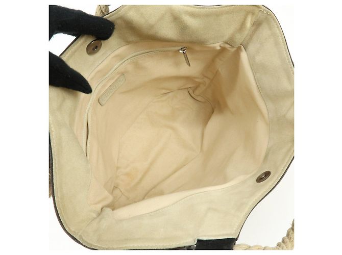 Borsa Tote CHANEL COCO Mark Cruise Collection in tela Camellia e corda Nero - vista 20