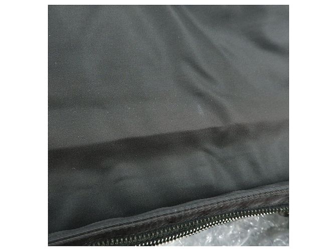 Borsa a tracolla PRADA in nylon e pelle Saffiano con logo triangolare Nero BT0464 - vista 20