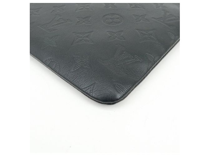 Louis Vuitton Monogram Shadow Pochette Discovery Cluth Bag Black M62903 - vista 9