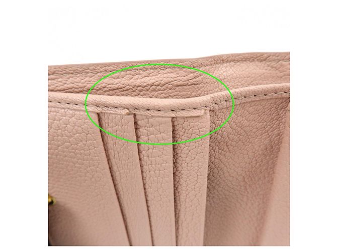 MIU MIU Logo Madras Leder Bi-fold Compact Wallet Pink - Ansicht 16