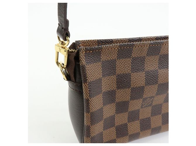 Louis Vuitton Damier Trousse Makeup Accessory Pouch Brown N51982 - vista 18