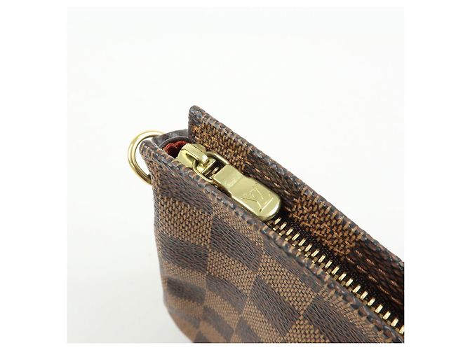 Louis Vuitton Damier Trousse Makeup Accessory Pouch Brown N51982 - vista 19