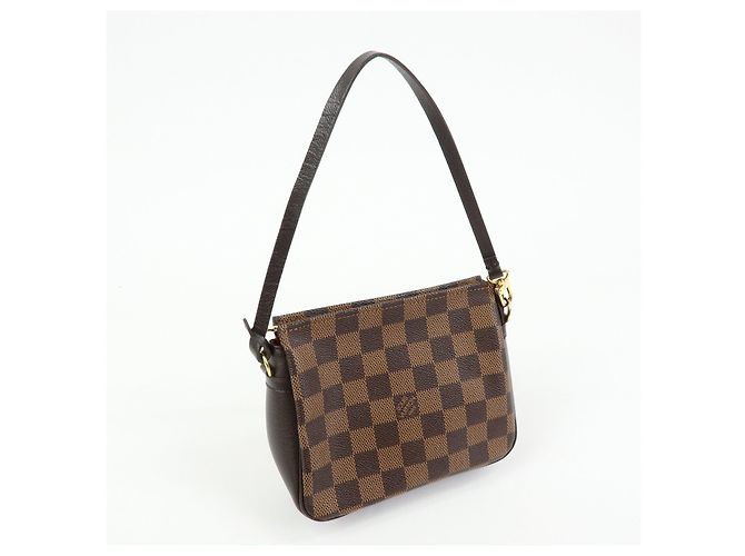 Louis Vuitton Damier Trousse Makeup Accessory Pouch Brown N51982 - vista 4