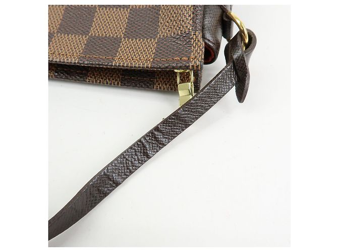 Louis Vuitton Damier Trousse Makeup Accessory Pouch Brown N51982 - vista 7