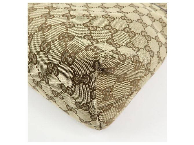 Borsa a tracolla GUCCI Sherry GG Canvas Leather Beige 189751 - vista 10