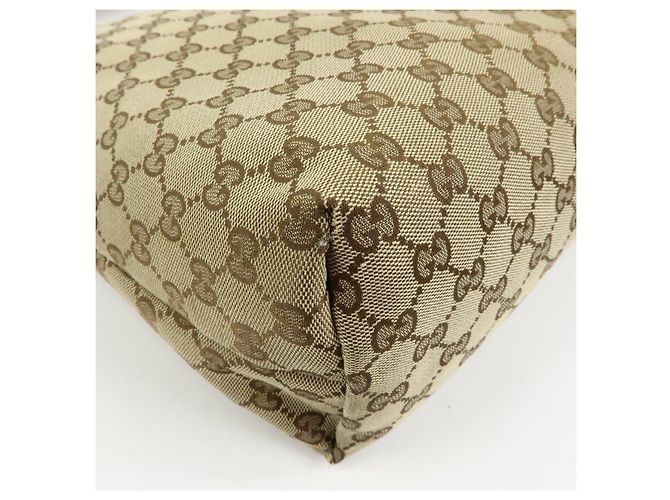 Borsa a tracolla GUCCI Sherry GG Canvas Leather Beige 189751 - vista 11