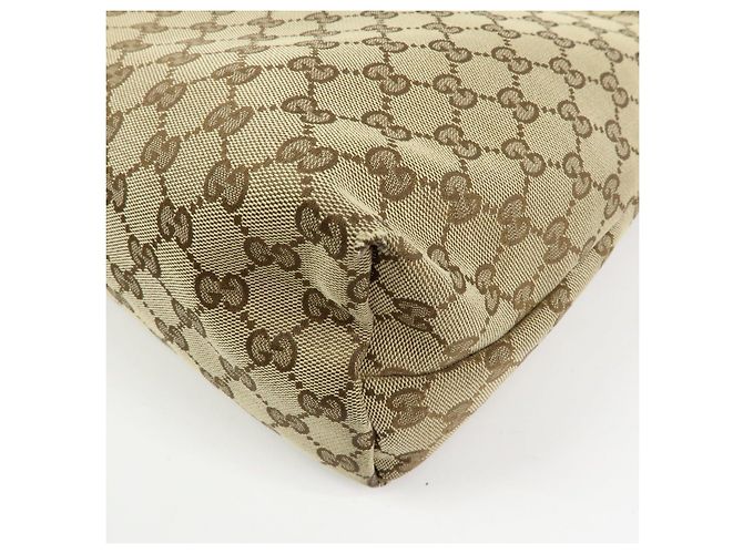 Borsa a tracolla GUCCI Sherry GG Canvas Leather Beige 189751 - vista 12