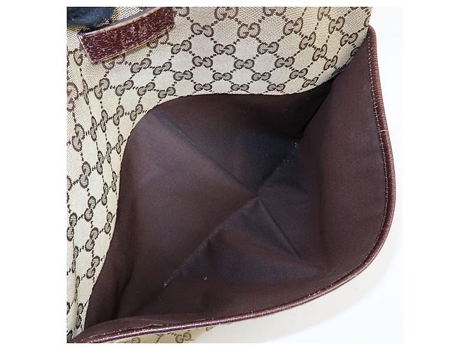 Borsa a tracolla GUCCI Sherry GG Canvas Leather Beige 189751 - vista 20