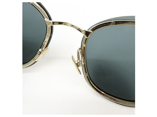 Occhiali da sole CHANEL in plastica Nero Oro 56□17 140 3N 4264 - vista 8