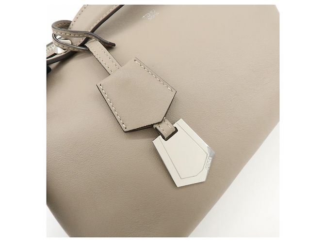 FENDI BY THE WAY Borsa a mano 2Way in pelle Medium Greige 8BL124 - vista 14