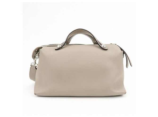 FENDI BY THE WAY Borsa a mano 2Way in pelle Medium Greige 8BL124 - vista 2