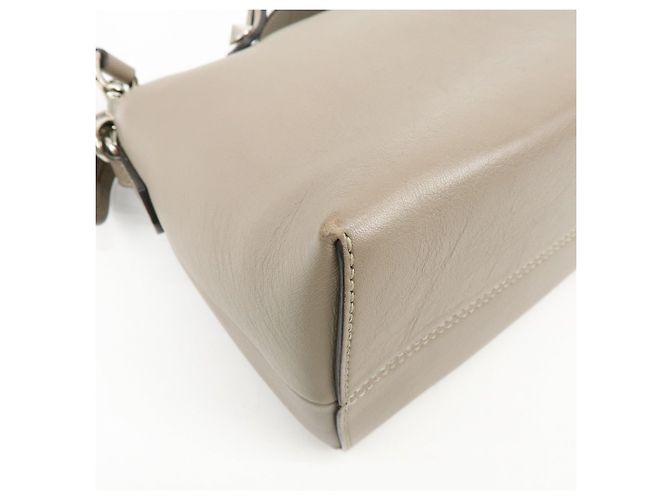 FENDI BY THE WAY Borsa a mano 2Way in pelle Medium Greige 8BL124 - vista 11