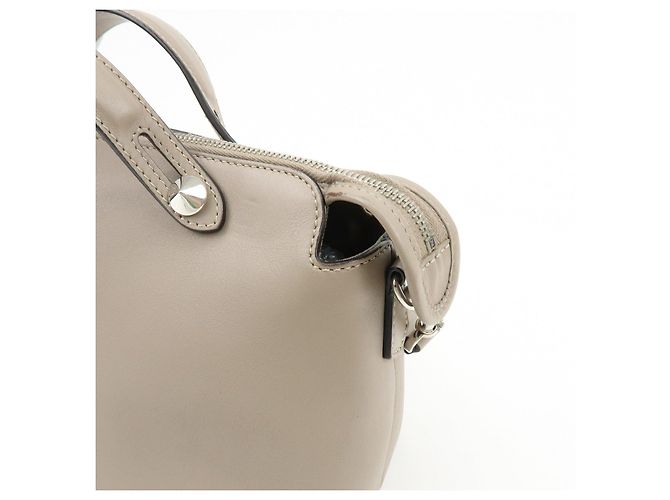 FENDI BY THE WAY Borsa a mano 2Way in pelle Medium Greige 8BL124 - vista 13